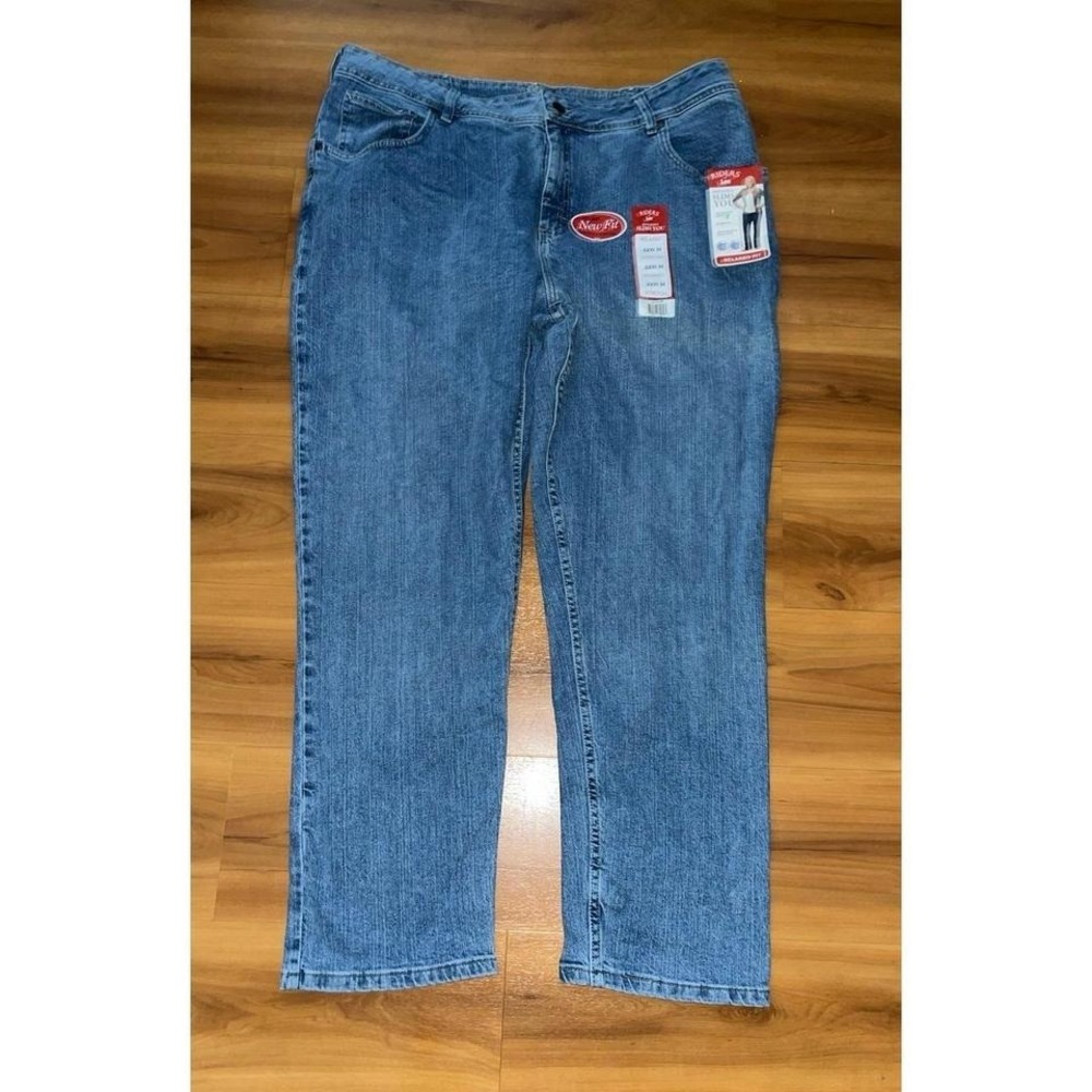 Womens NWT Riders By LEE Relaxed Straight Fit Stretch Slimming Jeans